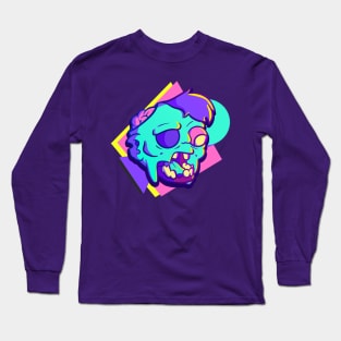 Blue Zombie Long Sleeve T-Shirt